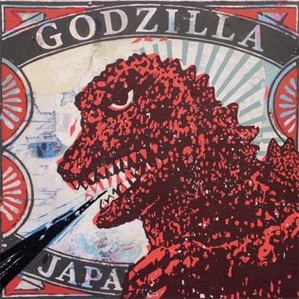Painting Godzilla by Okuuchi Kano  | Painting Pop-art Pop icons
