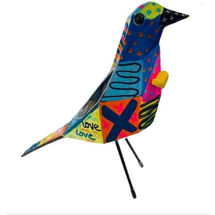 Sculpture Big Bird by Salvan Pauline  | Sculpture Pop art Recycled objects Animals