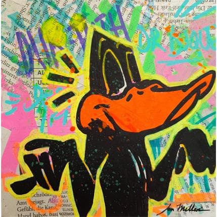 Gemälde Daffy von Miller Jen  | Gemälde Street art Pop-Ikonen