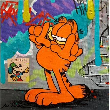 Painting Garfield by Miller Jen  | Painting Street art Pop icons