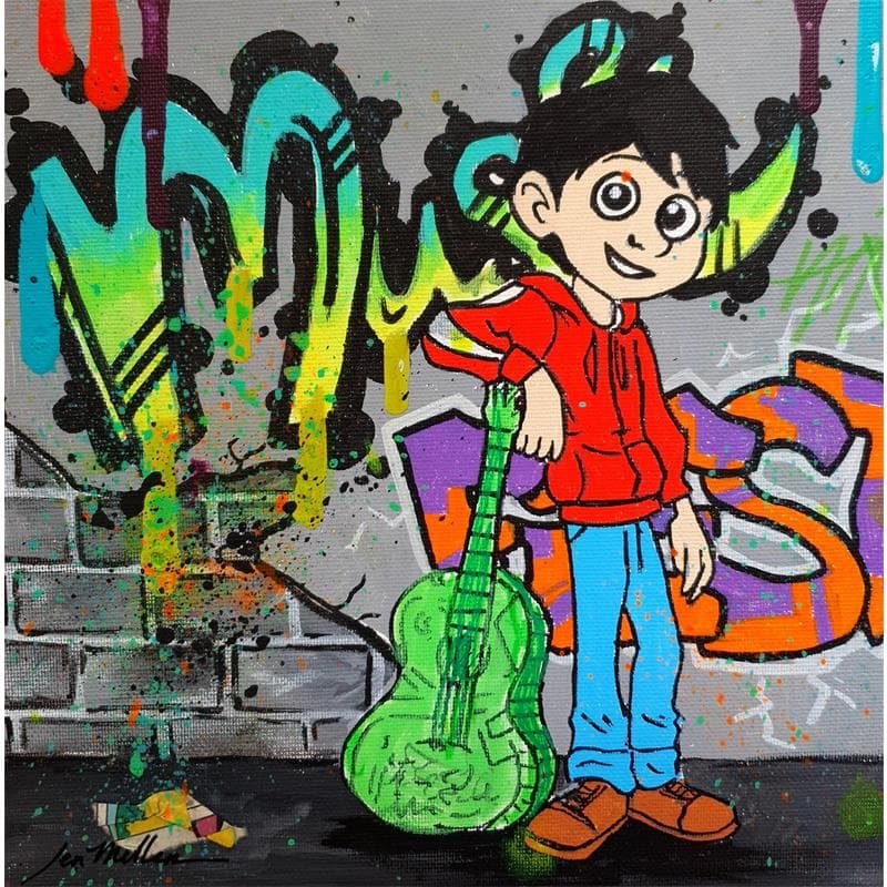 Peinture Miguel par Miller Jen  | Tableau Street Art Icones Pop