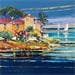 Peinture La belle saison par Corbière Liisa | Tableau Figuratif Huile Paysages Vues marines