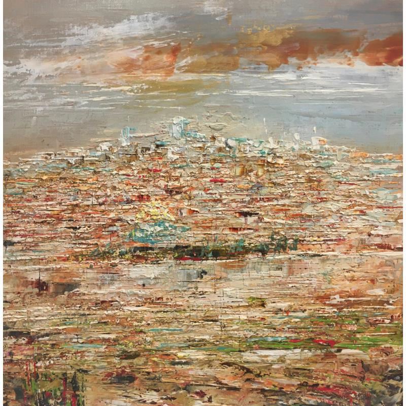 Painting Jerusalem by Reymond Pierre | Painting Abstract Urban Oil