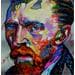 Peinture V W Van Gogh par Medeya Lemdiya | Tableau Figuratif Mixte Portraits
