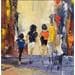 Painting Le trio by Dupin Dominique | Painting Figurative Oil Life style