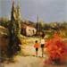 Painting Au cabanon by Dupin Dominique | Painting Figurative Oil Life style