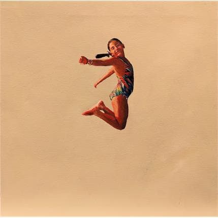 Gemälde Jumper 2 von Castignani Sergi | Gemälde Figurativ Acryl Alltagsszenen, Minimalistisch