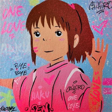 Peinture Chihiro par Kedarone | Tableau Street Art Graffiti, Mixte icones Pop
