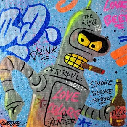 Painting Bender by Kedarone | Painting Street art Graffiti, Mixed Pop icons