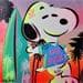 Painting Snoopy Surf by Kedarone | Painting Street art Graffiti Mixed Pop icons