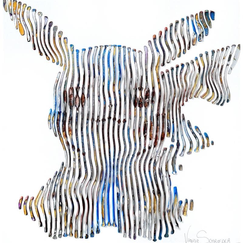 Painting Pikachu mon ami pour la vie by Schroeder Virginie | Painting Figurative Animals Acrylic