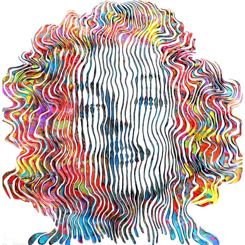 Painting Marilyn colorful forever by Schroeder Virginie | Painting Figurative Mixed Portrait Pop icons
