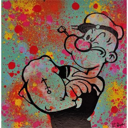 Painting Popeye by Kikayou | Painting Pop art Mixed Pop icons