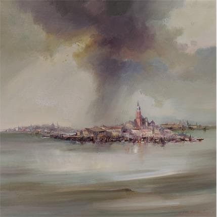 Painting Venecia 1 by Cabello Ruiz Jose | Painting Figurative Oil Landscapes