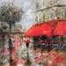 Painting Café du dimanche by Solveiga | Painting Figurative Urban Acrylic