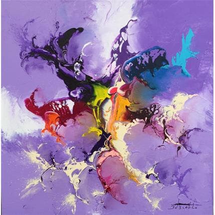 Painting Violette 11.05  by Zdzieblo Thierry | Painting  Acrylic