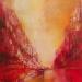 Painting Rue de l'imagination by Levesque Emmanuelle | Painting Abstract Urban Oil