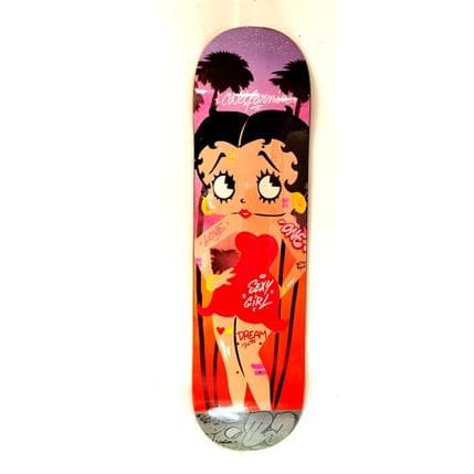 Sculpture Skateboard Betty Boop by Kedarone | Sculpture Street art Recycled objects, Mixed Pop icons