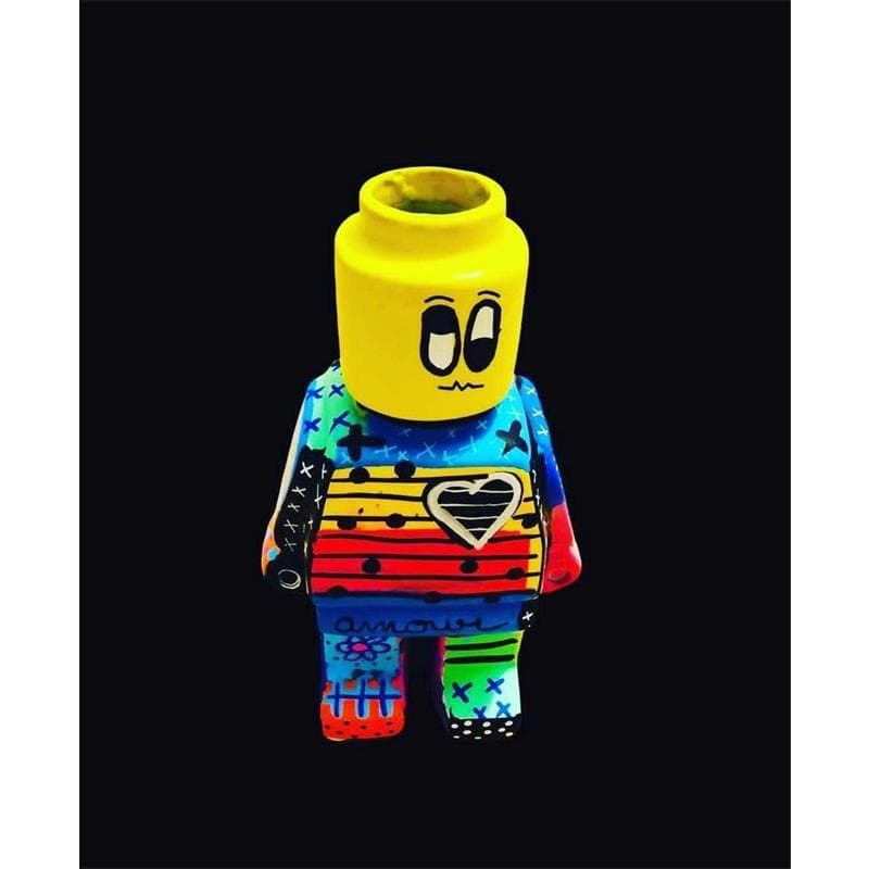 Sculpture Lego Boy par Salvan Pauline  | Sculpture Pop Art Mixte