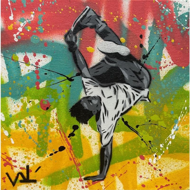 Painting Sans titre by Lenud Valérian  | Painting Street art Life style Graffiti Mixed
