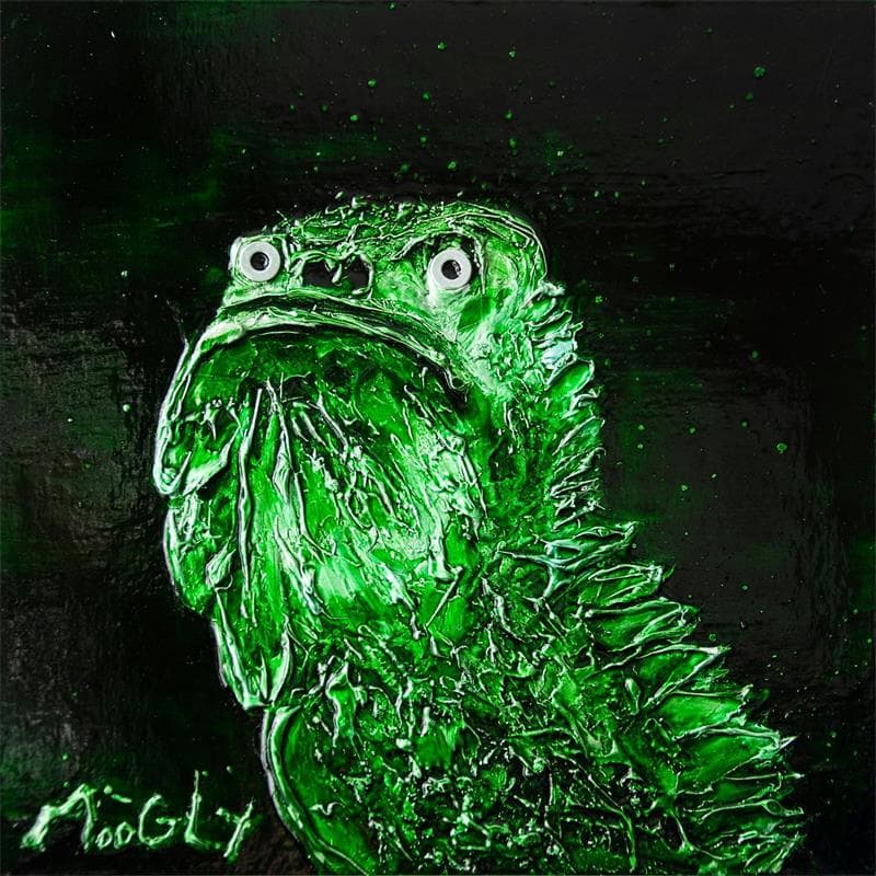 Peinture Enervus par Moogly | Tableau Art Singulier Mixte animaux