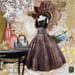 Peinture Miss Dior par Romanelli Karine | Tableau Figuratif Mixte scènes de vie