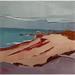 Painting Les algues roses sur la petite plage by PAPAIL | Painting Figurative Landscapes Oil