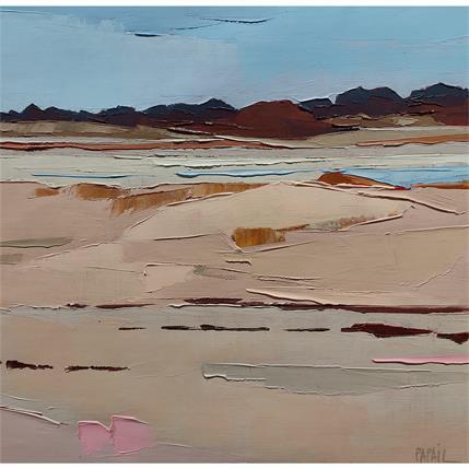 Painting Calme dans les dunes by PAPAIL | Painting Figurative Oil Landscapes