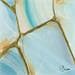 Painting Agate d'eau kintsugi I by Baroni Victor | Painting Abstract Mixed