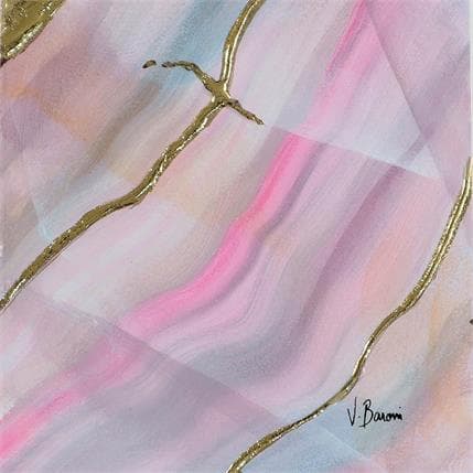 Painting Rhodonite Onyx by Baroni Victor | Painting Abstract Mixed