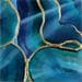 Peinture Kintsugi malachite par Baroni Victor | Tableau Abstrait Mixte
