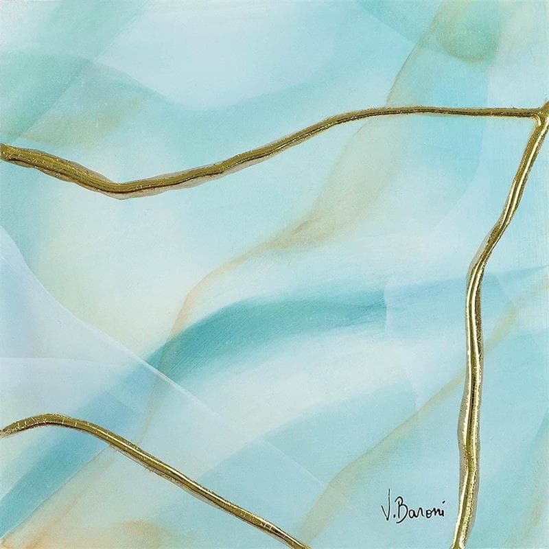 Painting Agate diffuse by Baroni Victor | Painting Abstract Minimalist Acrylic