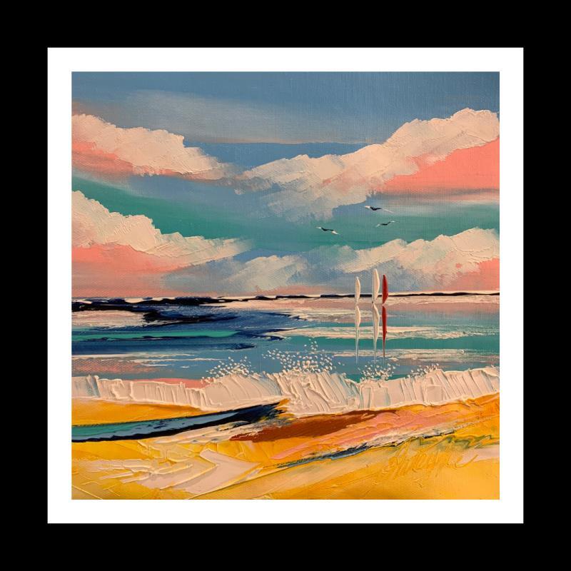Painting L'horizon du bonheur by Fonteyne David | Painting  Acrylic