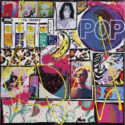 Painting Pop by Costa Sophie | Painting Pop art Mixed Pop icons