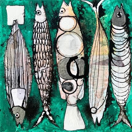 Painting Muge pointu by Colombo Cécile | Painting Figurative Acrylic, Pastel Animals, Pop icons