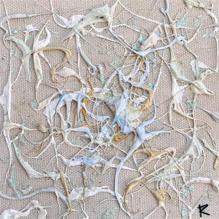 Painting Rencontre de poètes by Cantin Rose | Painting Abstract Acrylic