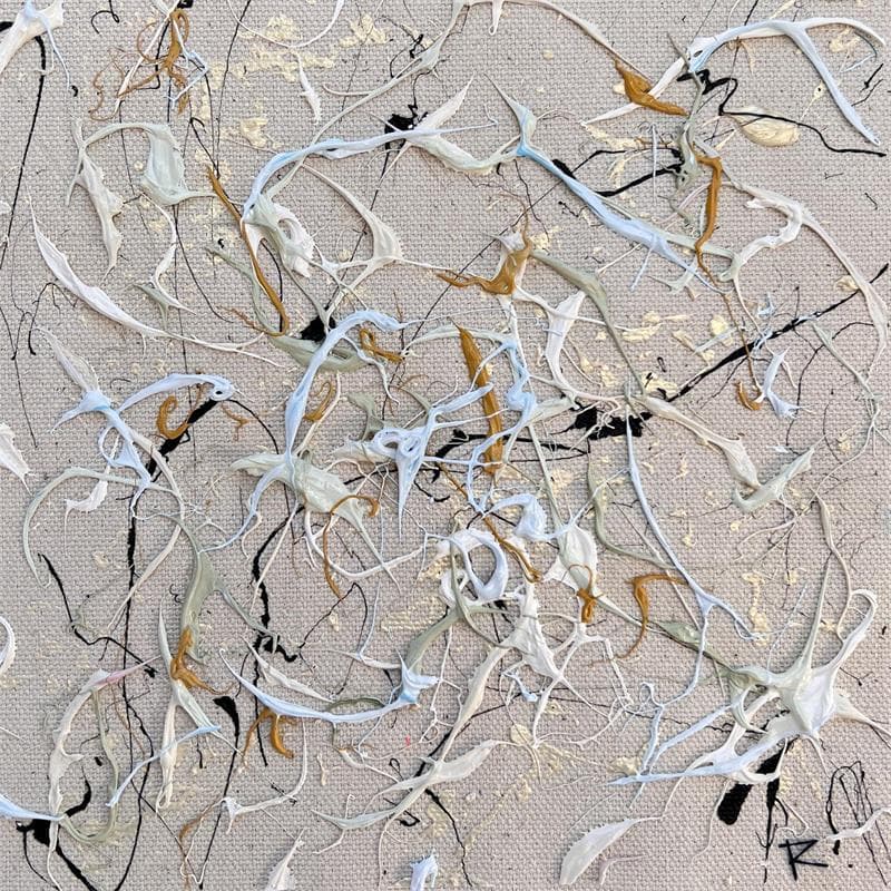 Painting Sable et charbon by Cantin Rose | Painting Abstract Acrylic