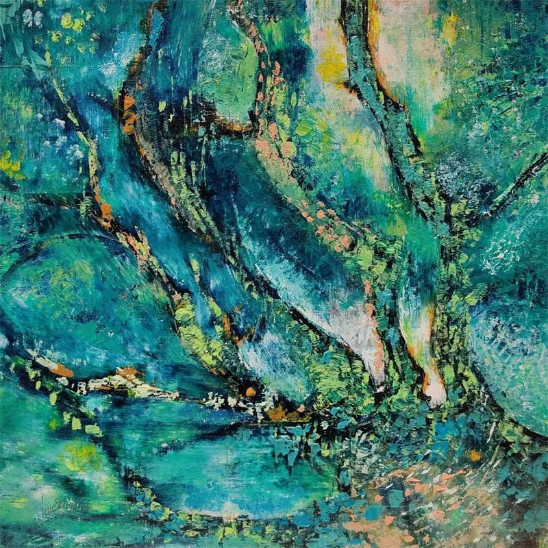 Painting L'arbre qui danse by Levesque Emmanuelle | Carré d'artistes