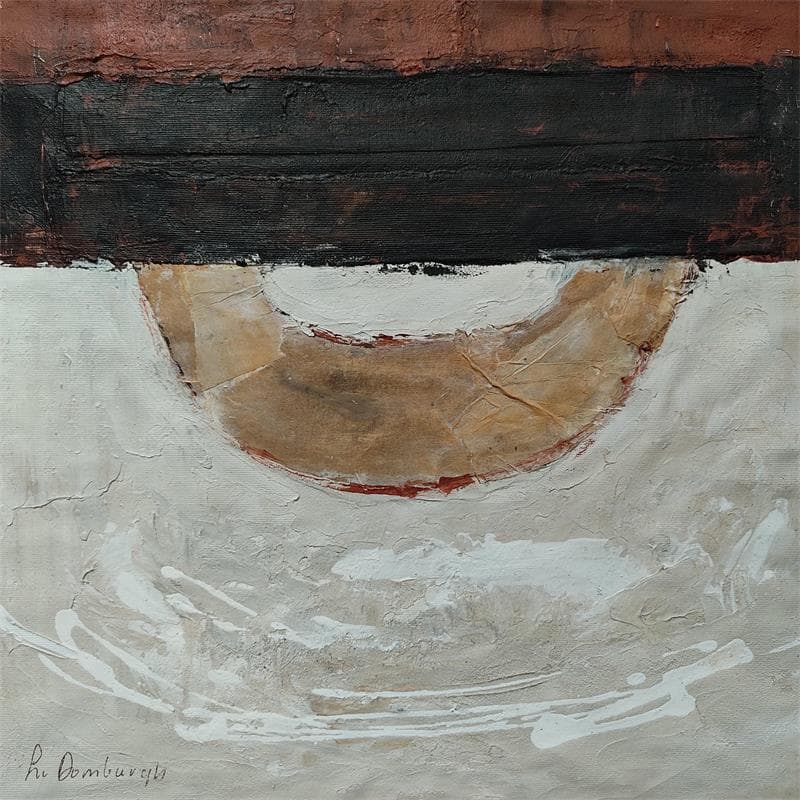 Painting Earth tones D3 by Van Domburgh Lydia | Painting Abstract Acrylic, Oil Minimalist