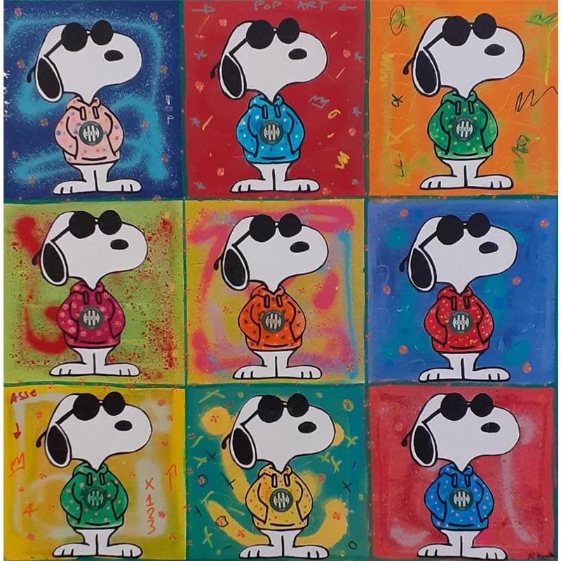 Painting Snoopy by 9 ASSE by Kikayou | Painting  Graffiti