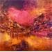 Painting Dans mon coeur by Levesque Emmanuelle | Painting Abstract Urban Oil
