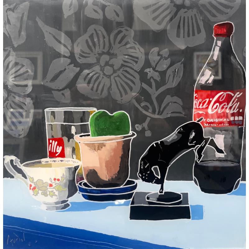 Painting Le cheval ruant by Auriol Philippe | Painting Plexiglass Acrylic Posca