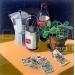 Peinture La café et les tarots par Auriol Philippe | Tableau Plexiglas Acrylique Posca