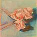 Painting 3 ROSES by Morales Géraldine | Painting Figurative still-life Oil