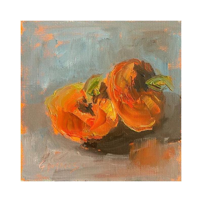 Painting TOMATES PLATES by Morales Géraldine | Painting Figurative Oil still-life
