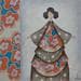 Gemälde Anouschka von Blais Delphine | Gemälde Naive Kunst Acryl