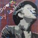 Painting Tom Waits by Doisy Eric | Painting Street art Mixed Pop icons