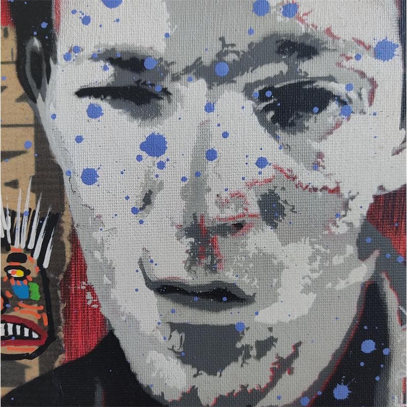Painting Vincent  by Doisy Eric | Painting Street art Acrylic, Cardboard, Graffiti Pop icons