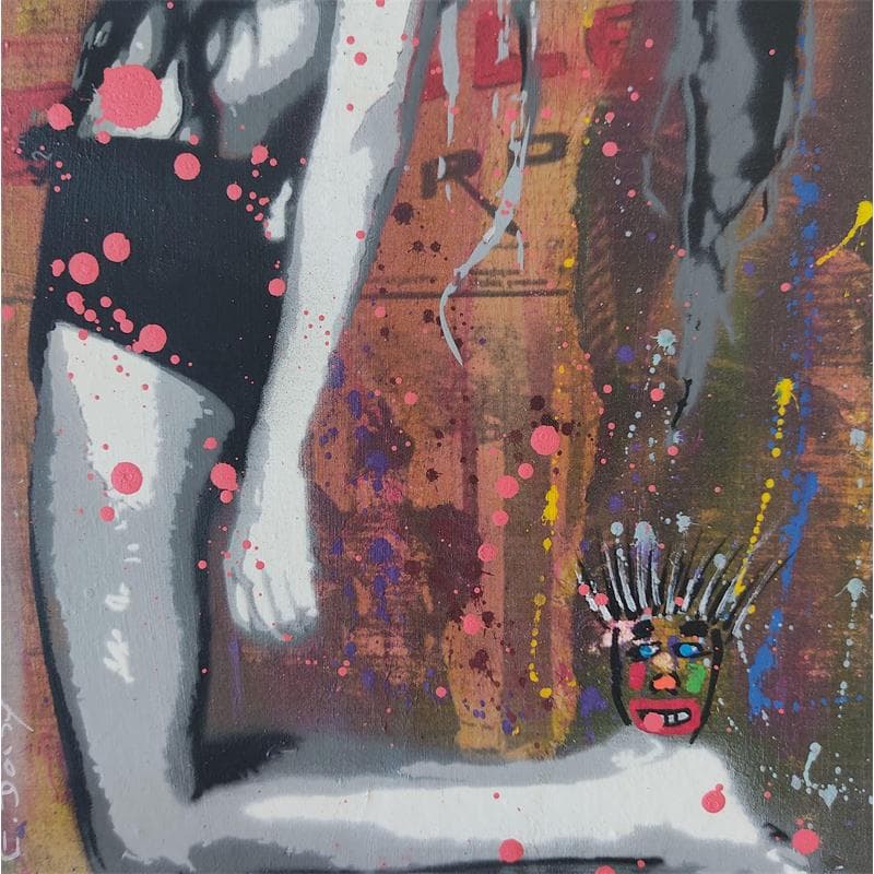 Painting Le diable au corps by Doisy Eric | Painting Street art Acrylic, Graffiti Pop icons