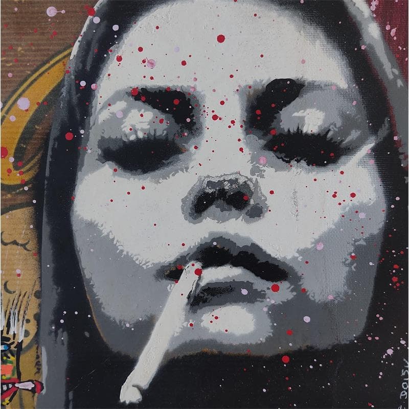 Painting La clope by Doisy Eric | Painting Street art Acrylic, Graffiti Pop icons
